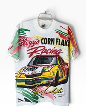 New VTG 1996 Chase Mens NASCAR Terry Labonte Kelloggs All Over Print Tee Shirt M