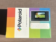 Polaroid 6  Digital Picture Frame Black Alarm Clock XSA-00660S New in Open Box