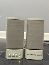 Inland Pro Surround Speakers White 88048 - Desktop Computer PC Sound Great