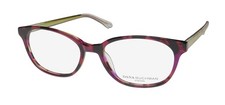 NEW DANA BUCHMAN ANICIA GLASSES PLASTIC WOMENS OVAL PURPLE 53-17-140 LI FULL-RIM