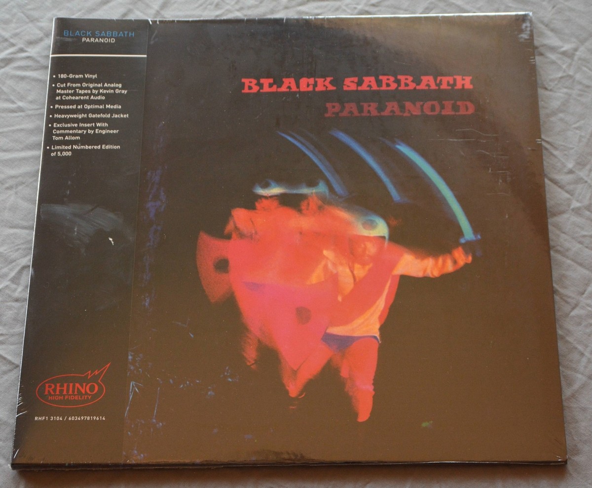 BLACK SABBATH Paranoid RHINO High Fidelity LP Numbered Ozzy