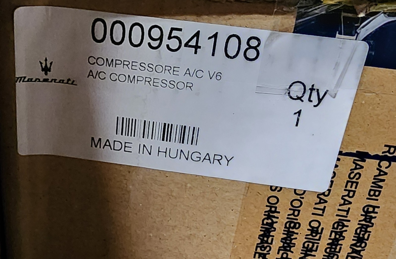 Brand New In Box Maserati A/C Compressor 954108