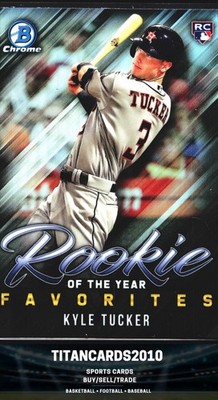 Kyle Tucker 2019 Bowman Chrome Rookie Fav Refractor RC Houston Astros #ROYF-1