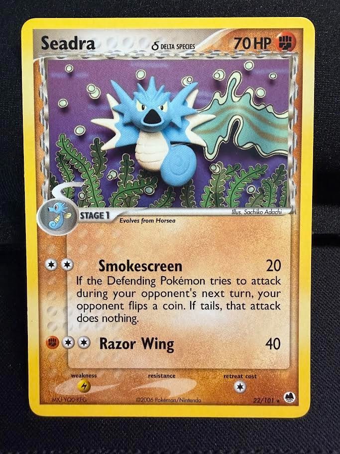Pokemon Ex Dragon Frontiers Seadra Rare (22/101) NM