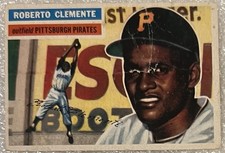 Rare 1956 Topps⚾️Roberto Clemente HOF#33 RAW! VG-EX Gray Back “Nice Card”