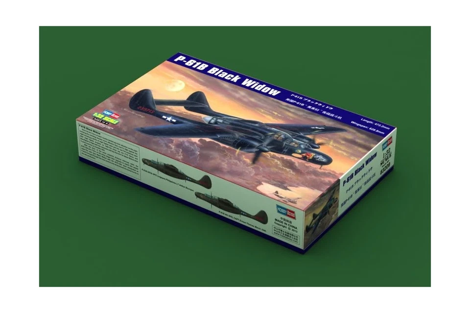 Kit de construcción modelo avión viuda negra Hobby Boss P-61B Foto 2 de 4