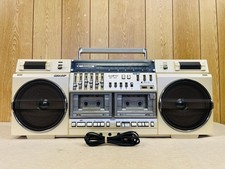 SHARP GF-787 The Searcher-WF Dual Cassette Boombox Junk Japan Vintage AM FM