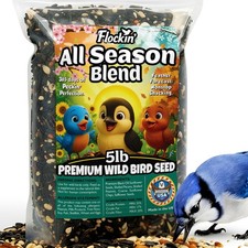 All Year Round Bird Wild Bird Seed, Sunflower Seeds, Chips and Peanuts, 5lb ...