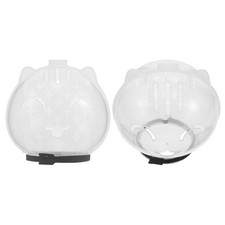 2 Pcs Capot De Chat Couvre-bouche Muselière Résistante Aux Morsures