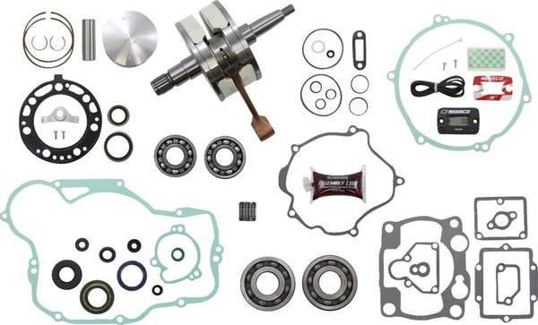 Kawasaki KX 250 02/03 Wiseco Motor Reparatur Satz Vilbrequin Pleuel Kolben-image