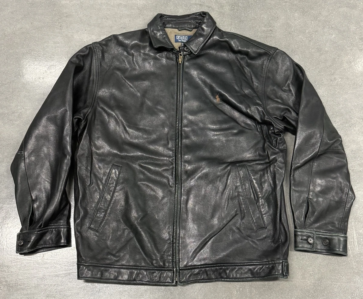 Polo Ralph Lauren Leather Black Coats & Jackets for Men for Sale