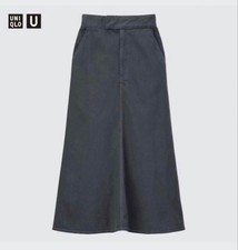 Uniqlo U Flare Skirt Women Black New Unused High Waist 90cm Length