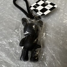 Black Gummy Bear Cell Phone Charm Strap Handmade Car Key Fob Hang Pendant Decor