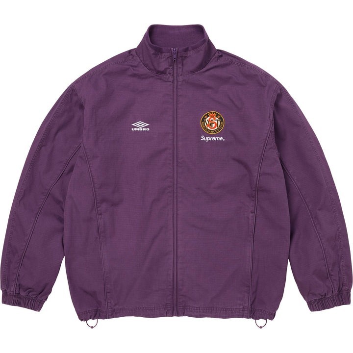Size L - Supreme x Umbro Cotton Ripstop Track Jacket (Plum) image 2
