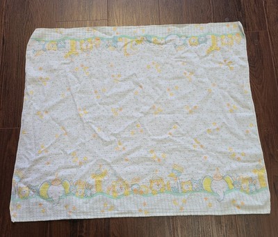 Vintage Toddle Time Baby Animals Receiving Blanket Flannel Giraffe Lion Tiger
