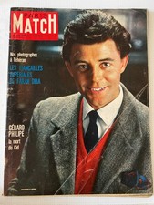 Paris Match Magazine 5/12/1959; Gérard Philipe/ Le retour de Ben-Hur/ Farah Diba