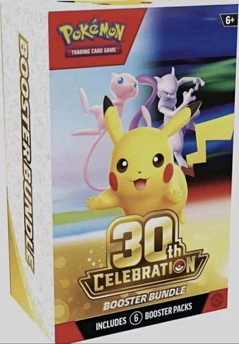 Pokémon TCG 30th Celebration Booster Bundle Box (6 Packs) Sealed PRESALE ✅