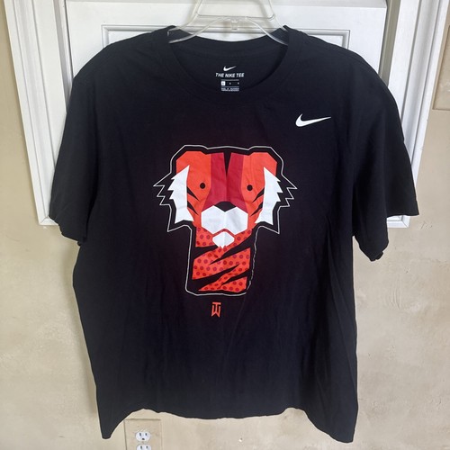 Nike Tiger Woods "Frank" Head Cover Golf schwarz T-Shirt Herren LARGE