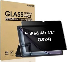 Anti-Spy Tempered Glass Film for iPad Air 11 Inch, Anti-Scratch, Anti-Shock