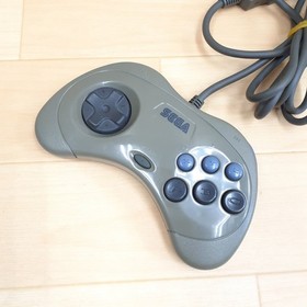 Sega Saturn Console Japanese Gray Bundle with 2 Controllers 3 Games & Memory