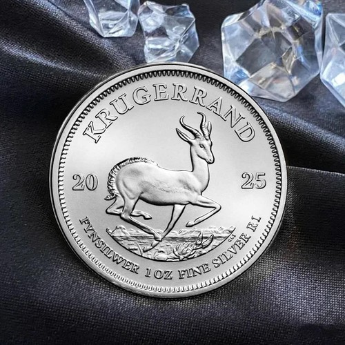 Krugerrand de plata Sudáfrica 2025 1 OZ brillante conmemorativo sin circular - Imagen 6 de 8
