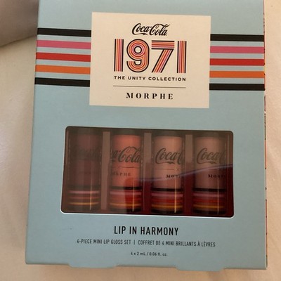 MORPHE COCA COLA 1971 THE UNITY COLLECTION LIP IN HARMONY 4 MINI LIPGLOSS SET