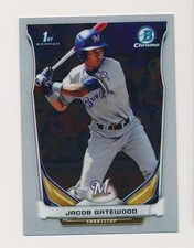 2014 Bowman Chrome Draft #CDP39 Jacob Gatewood Milwaukee Brewers