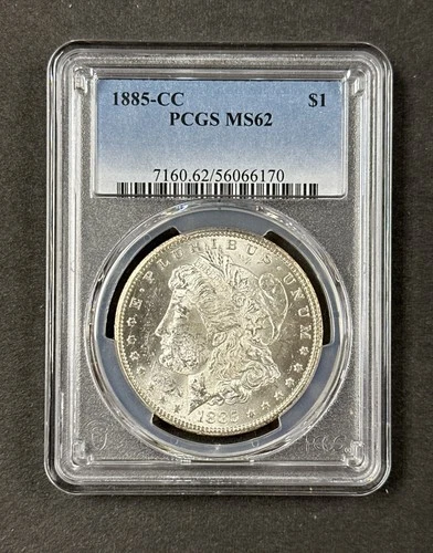 1885-CC Morgan Silver Dollar MS62