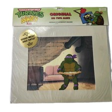 Teenage Mutant Ninja Turtles TMNT Original Animation Art Cel w/ COA LEONARDO
