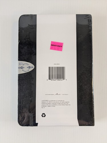 Livescribe Dot Paper Lined Journals 1-2 Hard Cover Black 2 Pack - New / Sealed - Picture 2 of 6