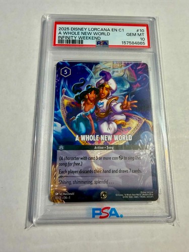 A Whole New World graded PSA 10 for sale on eBay