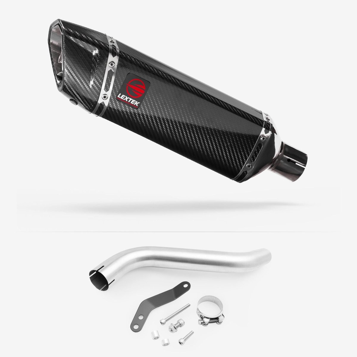 Lextek Gloss Carbon Fibre SP9C 300mm for Honda XL 750 Transalp 2023-2026 LINK
