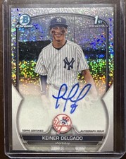 2023 Bowman Chrome Prospect Autographs Keiner Delgado #CPA-KD Speckle  /299