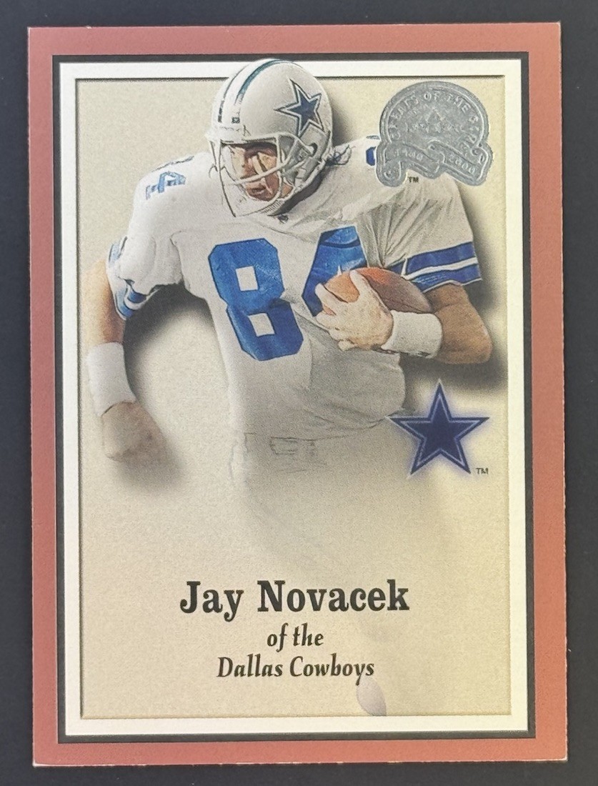 2000 Fleer Greats of the Game - Jay Novacek #75