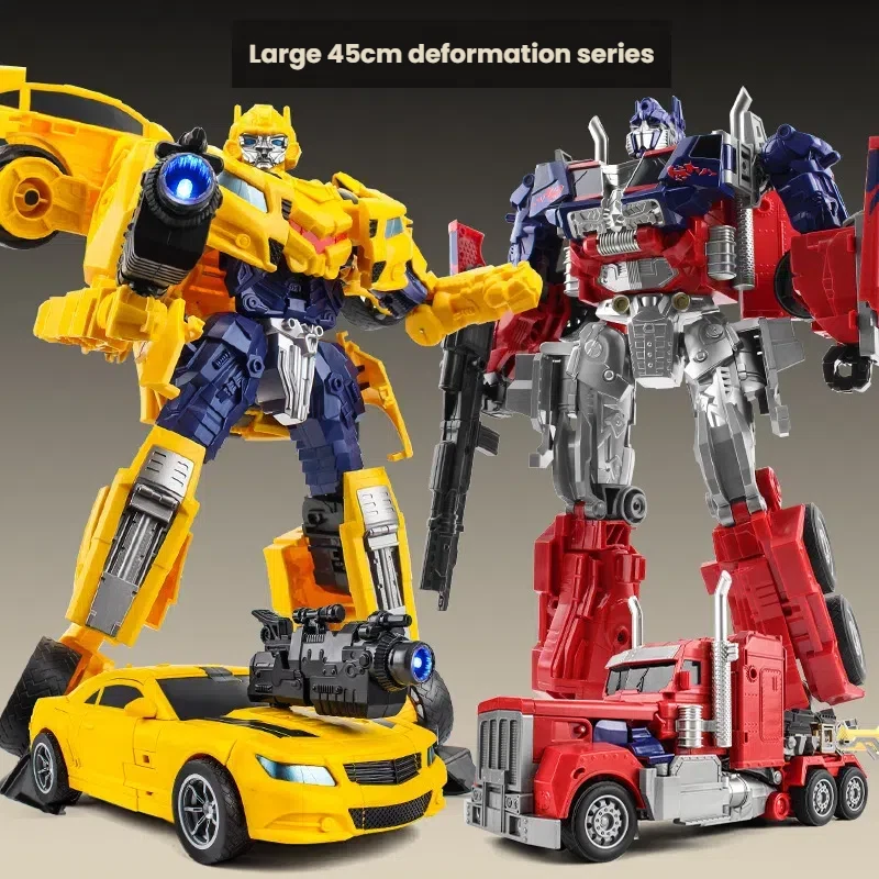Large Transformer Optimus Prime Bumblebee Action Figure Autobot 45cm Robot Boxed - Image 3 of 4