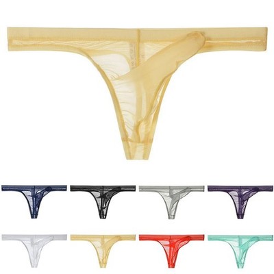 Breathable Mesh Thongs Elephant Nose Underwear 80% Nylon Fabric Comfortable Fit
