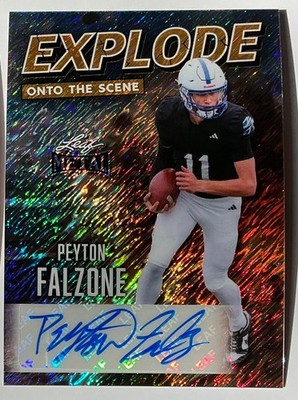 2026 Leaf Metal Peyton Falzone Auto Autograph Explode Shimmer Gold #d 1/1