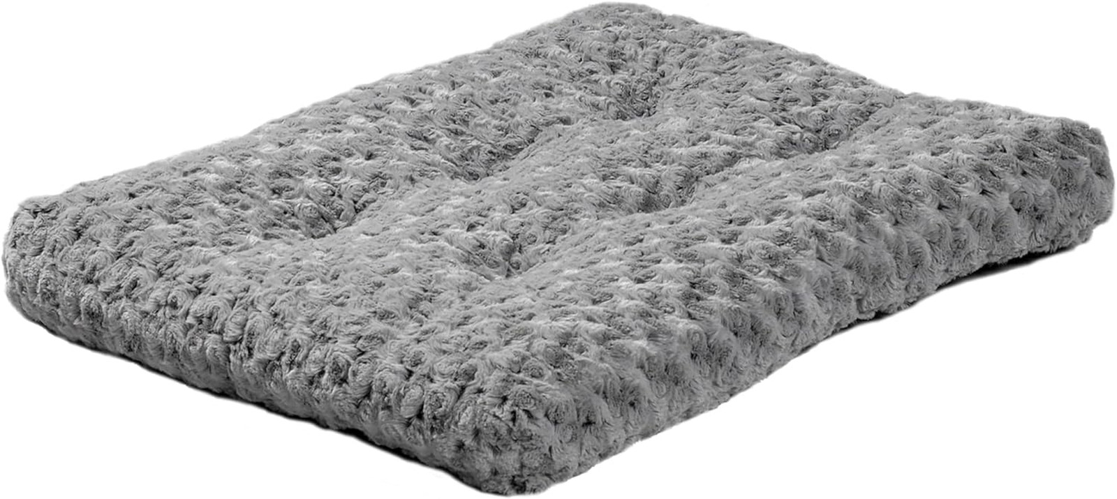 Quiettime Deluxe, Lettino per Animali Domestici in Peluche Riccio Grigio Sfumato