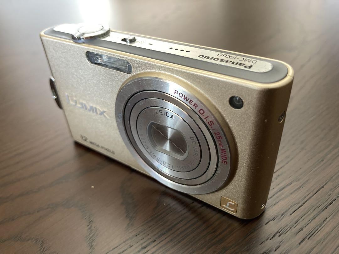 Panasonic LUMIX FX60 ゴールド 12MP デジカメ Panasonic LUMIX FX DMC-FX60 Gold Compact Digital Camera