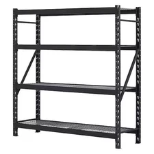 Edsal Er7824w4 Freestanding Bulk Storage Rack, 4 Shelves, 78"H X 77"W X 24"D