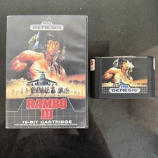 Rambo III Sega Genesis Box And Game Authentic No Manual