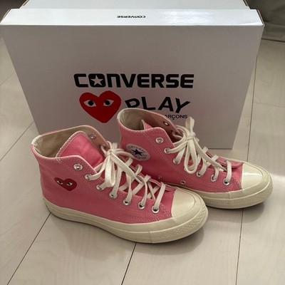 W/B Women 6.0US Play Comme des Garcons Converse Chuck Taylor Collab Shoes Japan