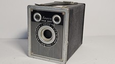 ANSCO SHUR SHOT BOX CAMERA ART DECO RETRO 1948 ORIGINAL VINTAGE Tested, Working