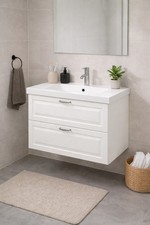 IKEA GODMORGON 60cm 2-Drawer Bathroom Vanity – Kasjön White – NEW & Unopened