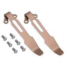 2Set Deep Carry Pocket Clip 2.57"(65.4mm) Knife Pocket Back Clip Rose Gold