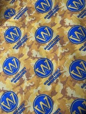 NBA Golden State Warriors Camo Cotton Fabric 44 Inches Wide by The Yard
