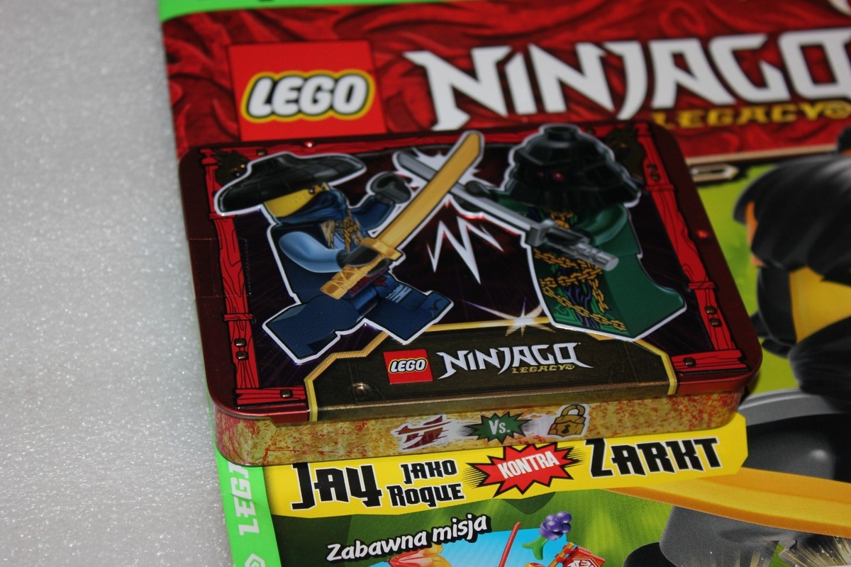 NINJAGO 7/2025 LEGACY Lego Magazine + METALBOX Jay as Rogue vs