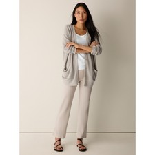 Eileen Fisher Women's Washable Stretch Crepe Kick Pant, Wheat