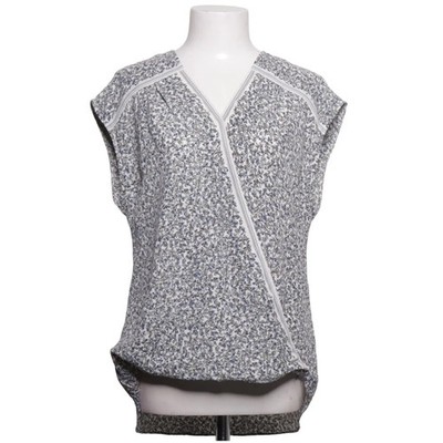 Max Studio, Top, Größe: S, Blau/Weiß/Gelb/Mehrfarbig, Polyester, Blumen #Hn1
