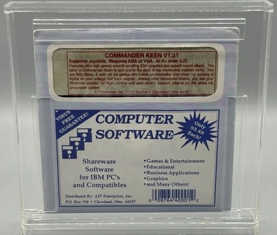 Vintage Shareware Commander Keen IBM PC ROM Sealed New Authentic SJT